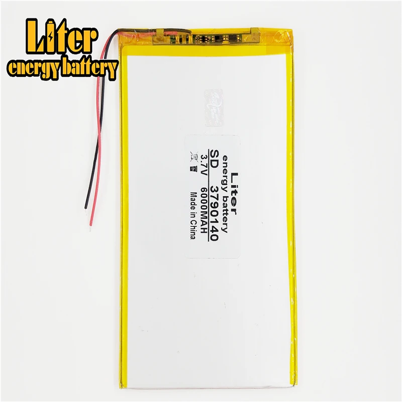 Bateria 3.7 Mah da Tabuleta da Grande Capacidade 6000 v Cada Marca Tabuleta Baterias de Lítio Recarregáveis Universais 3790140 Bateria e energia extra p/ tablet - Imagem 4
