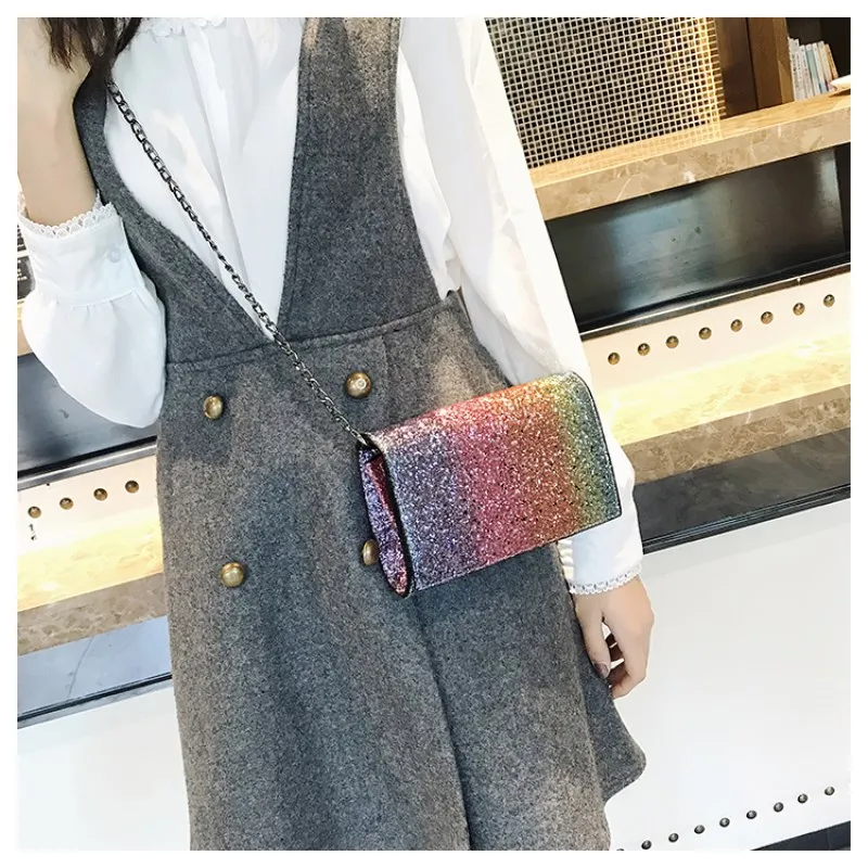 Модная блестящая сумка на плечо Bolsa дизайнерская сумочка высокого качества квадратная упаковка женские сумки милые женские сумки