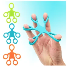 

Finger Grip Silicone Ring Exerciser Antistress Resistance Band Fitness Stretcher 3 Levels Finger Sensory Toy For Autism Adhd