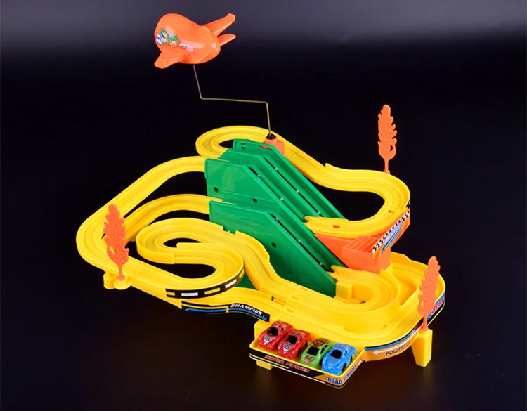 Новая Детская электрическая дорожка для гоночных автомобилей, игрушечная музыкальная игрушечная автостоянка