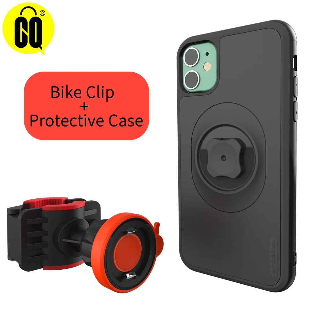 Black Противоударный чехол для телефона для iPhone 11 11Pro Max X XS XR XS Max 8 7 Plus 6 6S Plus чехол велосипедный держатель для телефона защитная задняя крышка - Цвет: Black