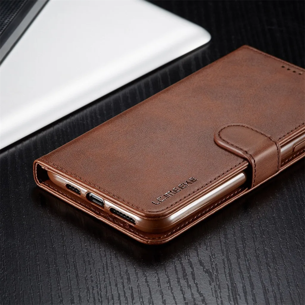 Wallet Case Leather Magnet Flip Cover Case With Card Slot Stand Leather phone Case For iPhone 11 Pro Anti-scratch Phone Case