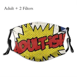 Roy Lichtenstein Pop Art Comics Newest Mask Adult-ish Face Shield Design Universal Reutilizable Winter With Filters