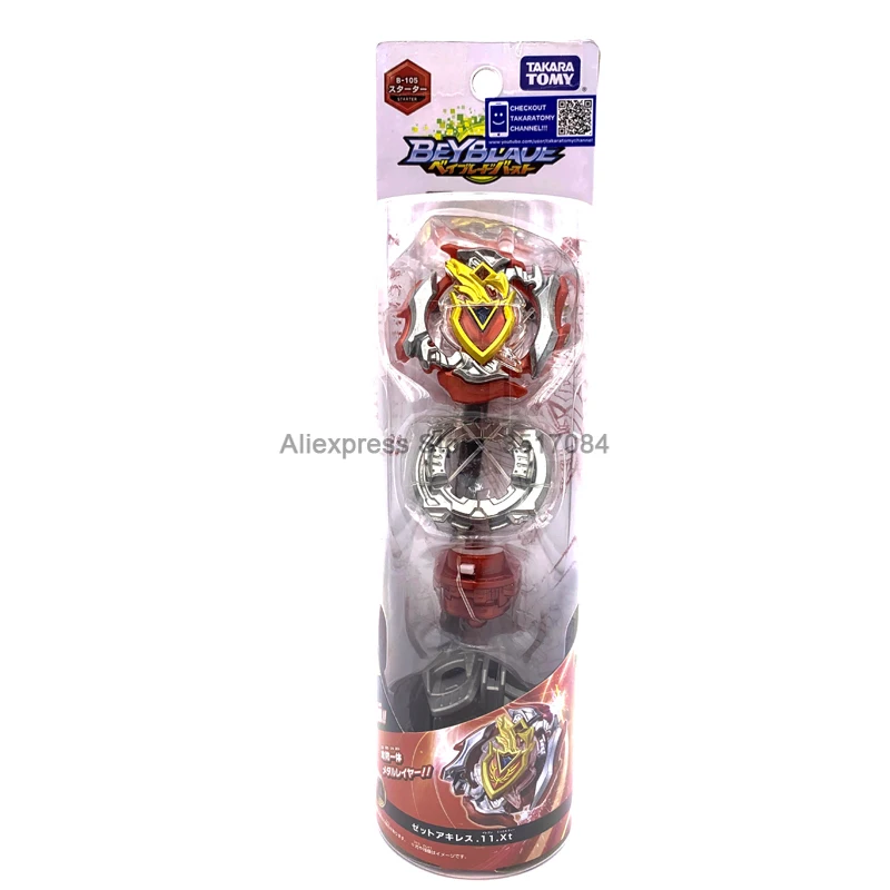 Оригинальная игрушка TAKARA TOMY Beyblade металлический набор B105 для начинающих с