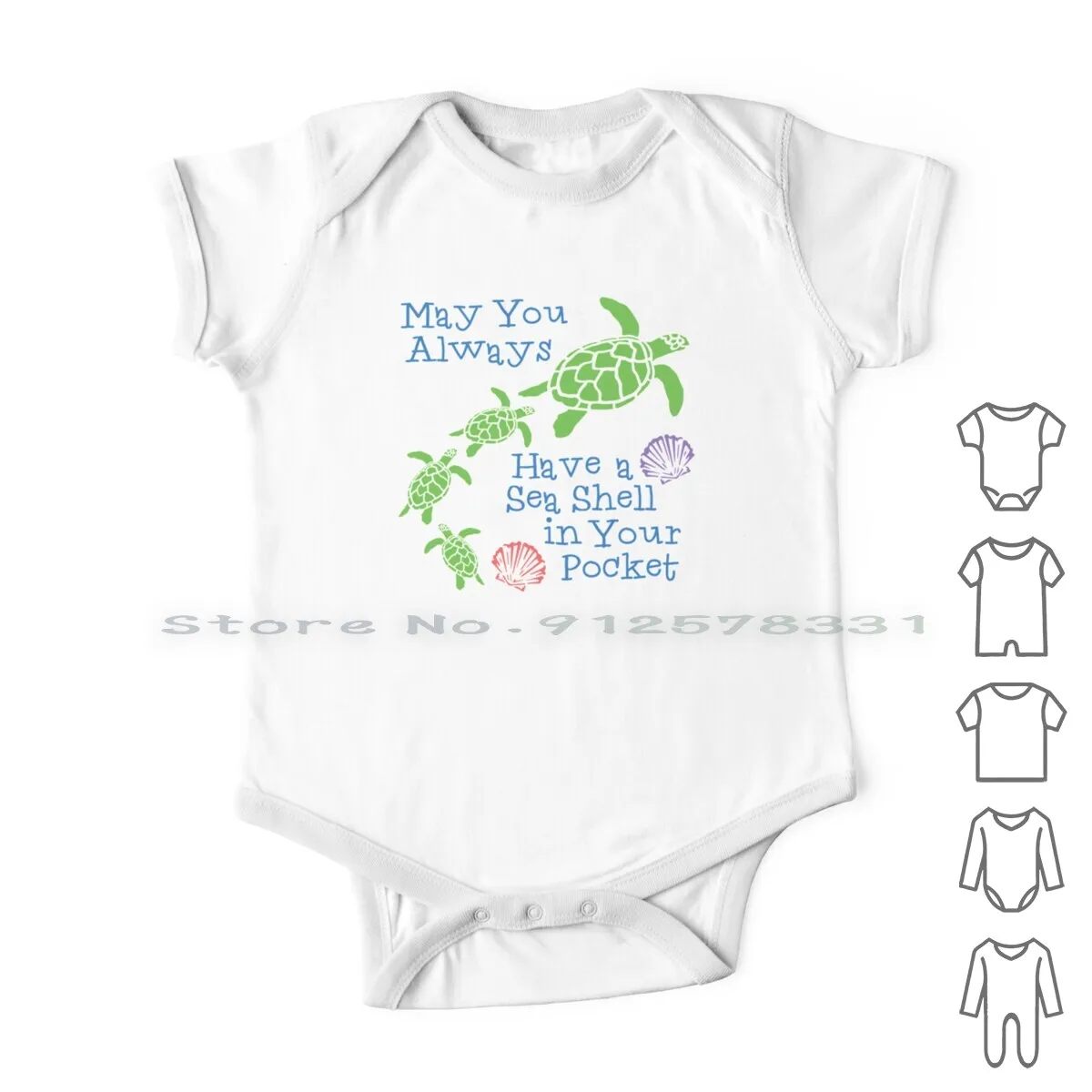 

Seashell In Your Pocket Newborn Baby Clothes Rompers Cotton Jumpsuits Seashell Sea Turtle Baby Turtles Ocean Surfing Beach