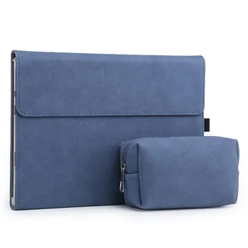 

SeenDa Matte Magnetic Buckle Laptop Sleeve Bag for Surface Pro 7 Women Men Notebook Cover with Power Pack Tablet Case