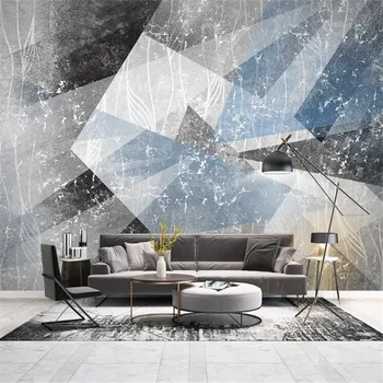 

Large 3D Wallpaper Mural Custom Nordic Abstract Geometric Figures TV sofa background wallpaper mural