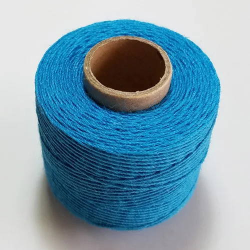 blue Высокая прочность льняная нить 120 м/рулон шпагата для шитья ручной работы аксессуары DIY - Цвет: blue