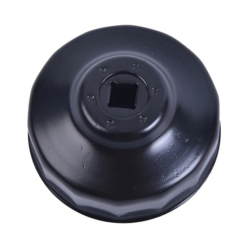Car Oil Filter Cap Type Wrench Remover Tool 1pc 76mm 14 Flutes with 3/8" Drive Socket
