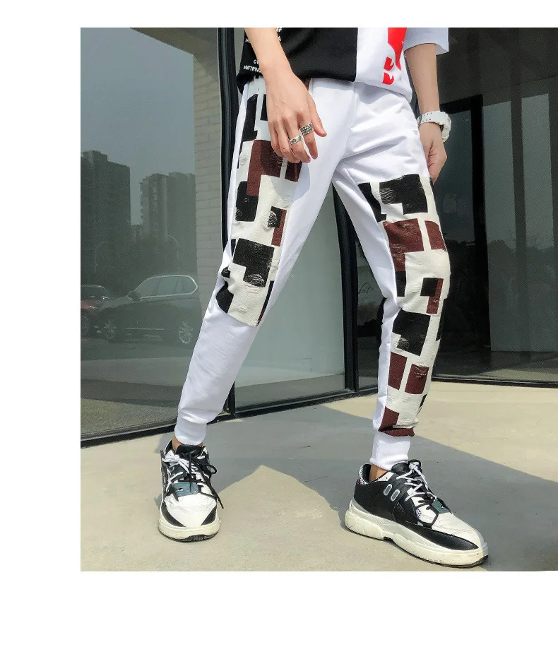Autumn New Style Athletic Pants Korean-style Stylish Casual Pants Autumn Men's Beam Leg Pants