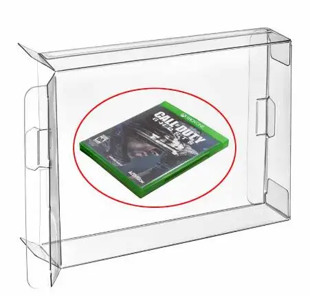 

Ruitroliker 10Pcs Clear Box Case Sleeve CIB Protector for Xbox one Games Cartridge Box