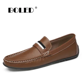

Classic Comfortable Men Casual Shoes Loafers Top Quality Men Shoes Split Leather Shoes Men Flats Plus Size Moccasins Shoes