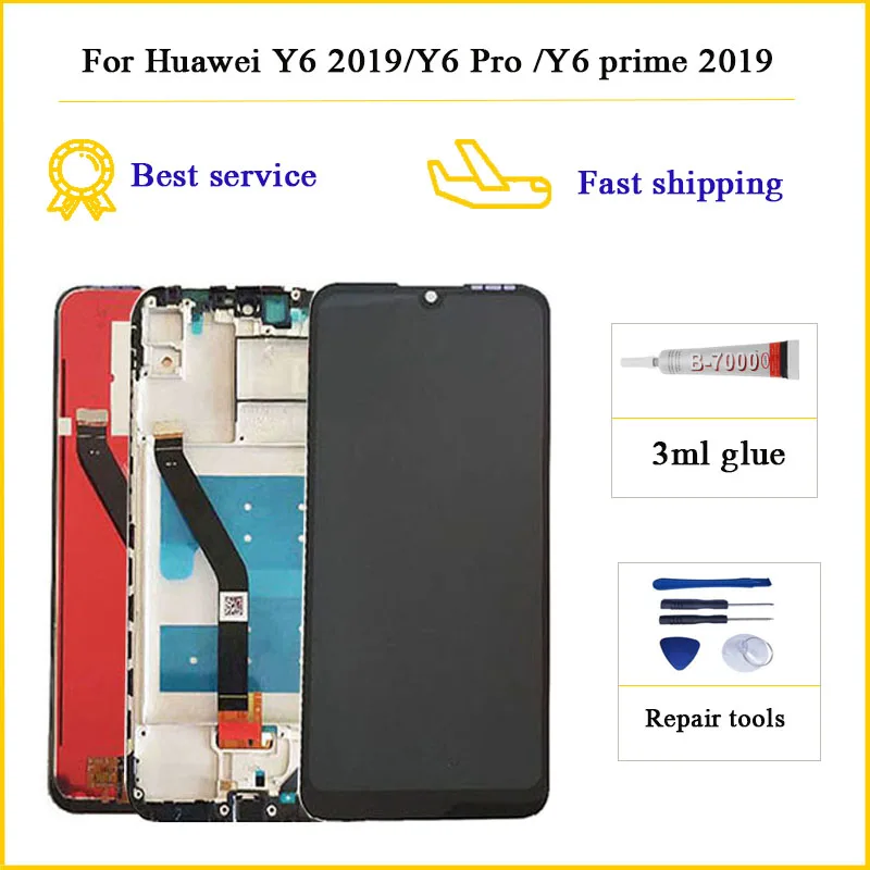 ЖК дисплей для Huawei Y6 2019/Y6 Prime /Y6 Pro 2019 с сенсорным экраном и дигитайзером в сборе
