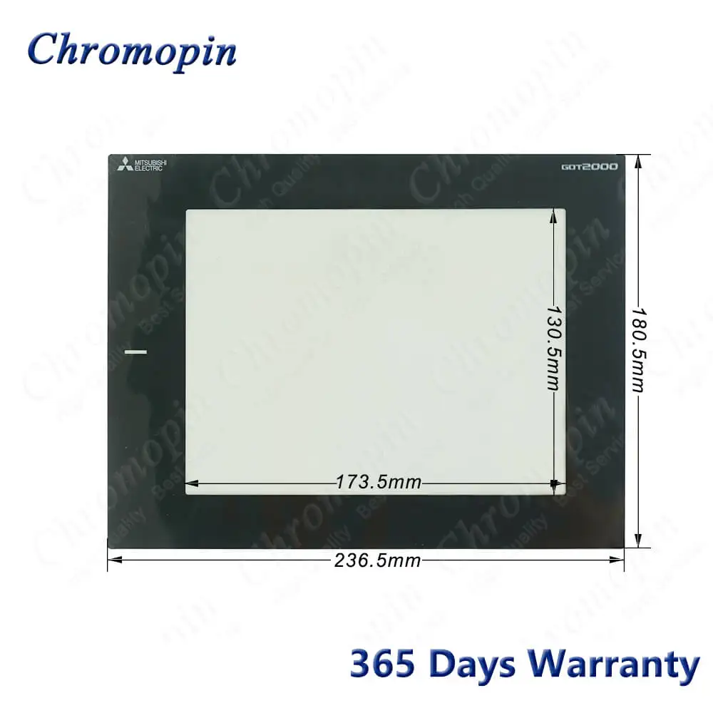 Painel de Vidro da Tela de Toque Digitador para Mitsubishi Gt2308-vtba Gt2308-vtbd Painel de Tela Sensível ao Toque com Frente Sobreposição Película Protetora - Imagem 4