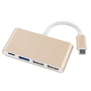 

3.1 USB C HUB Type C to USB 3.0 Splitter Converter For MacBook Pro Air 2016 2017 2018 Portable Hab Adapter Laptop Accessories