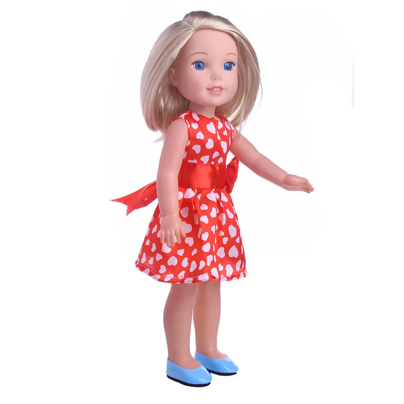 Дешевая Красивая Искусственная кукла Luckdoll платье для 14 5 дюймовой куклы Wellie Wishers и