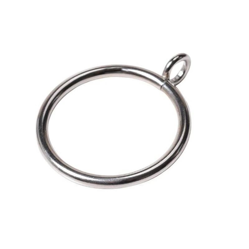 

10Pcs Curtain Rings Internal Diameter 38mm Metal Curtains Rings Hanging Rings for Curtains and Rods Silver Curtain Accessories