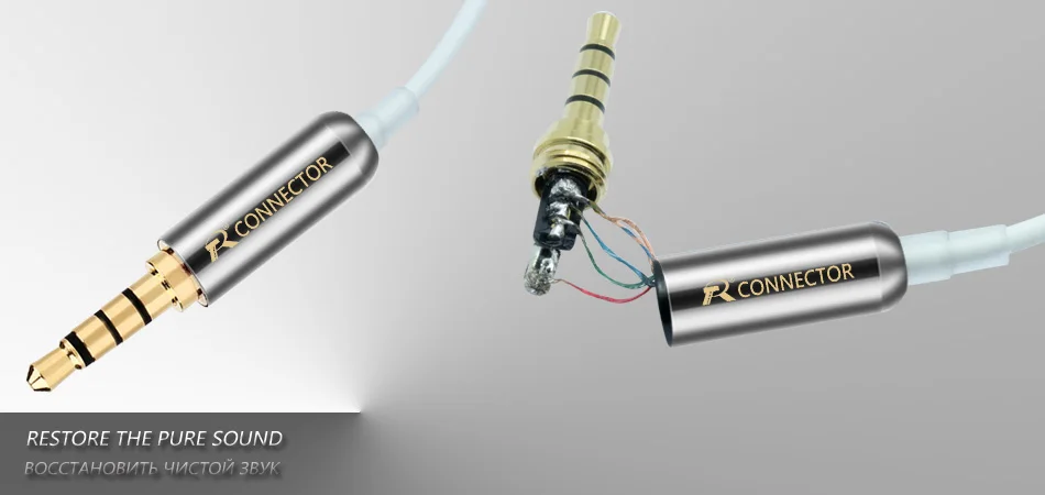 Tubo de Cobre Banhados a Ouro Plugue do Fone de Ouvido Fone de Ouvido Jack de 3.5mm Estéreo de 3.5mm Pólos Lote 3.5 Milímetros Conector 4 Macho Pin 100 Pçs - 6 R3???9