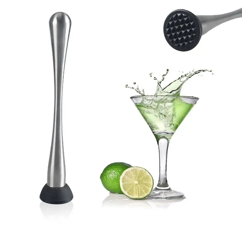 M04 Muddler Stainless Steel Bar Mixer Barware Mojito Cocktail DIY Drink Fruit Muddler Crushed Ice Barware Tool MDJ998 - Цвет: M04