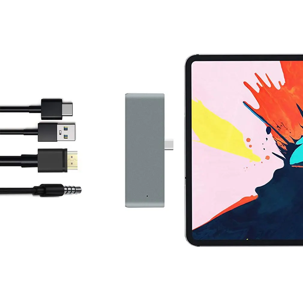 Usb C Hub Adapter With Usb C Type C Pd Charging 4K Hdmi Usb 3 0 3 5Mm Headphones Extend Dock Hub Docking Station