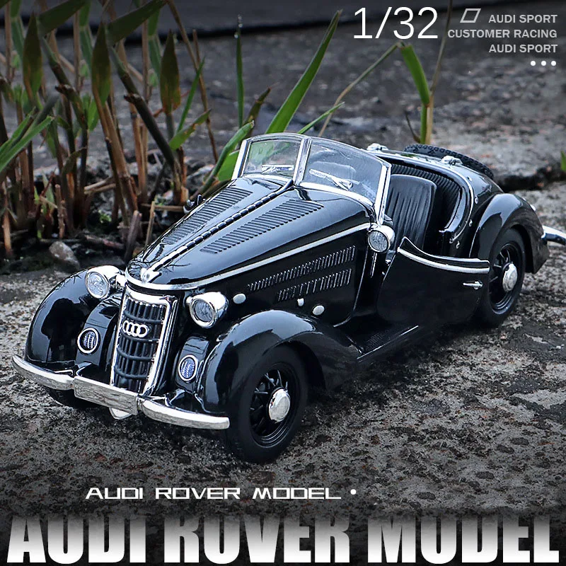 Масштаб 1:32 Audi Wanderer W25K родстер литая Классическая винтажная модель автомобиля