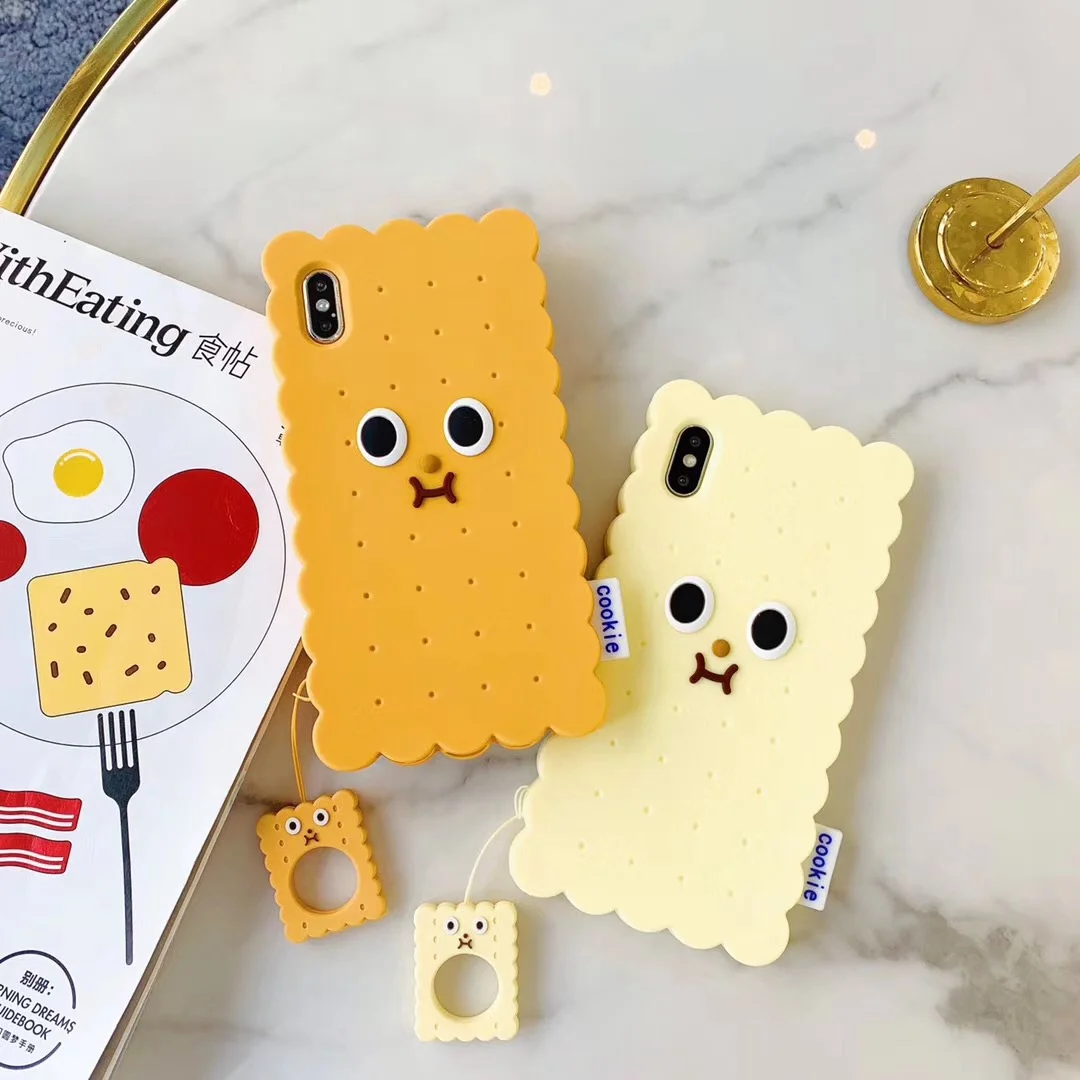 

Cartoon cookie phone case for iPhone 6s 678 Plus for iPhone X XS XR XS MAX silicon fashion Korea case cute for iPhone 7 case