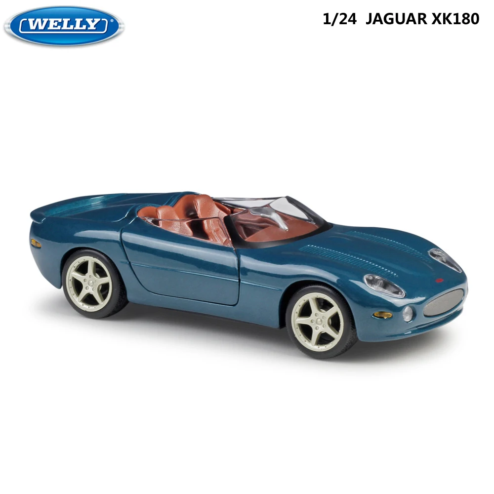 WELLY Модель автомобиля 1:24 Масштаб JAGUAR XK 180 родстер спортивный автомобиль литой автомобиль игрушки металлический сплав игрушка автомобиль для детей Коллекция подарков