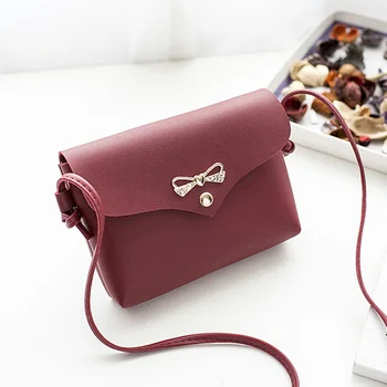 

Women Lady Girl Shoulder Crossbody Bag PU Leather Bowknot Fashion For Mobile Phone Money Hot Sales