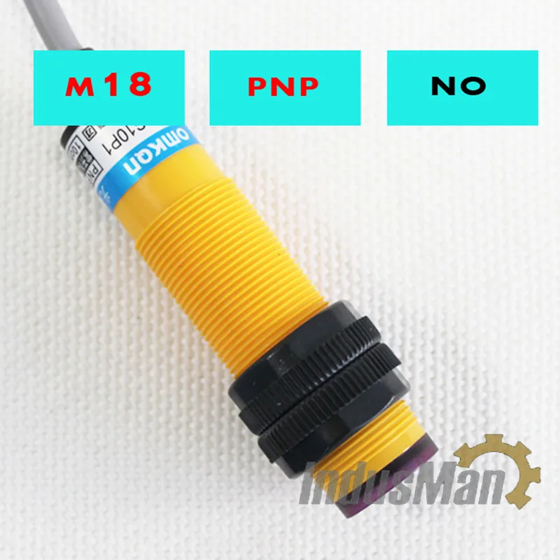 

5PCS 3F-DS10P1 Diffuse Type M18 DC6-36V Detection Distance Photoelectric Sensor Optical Sensor