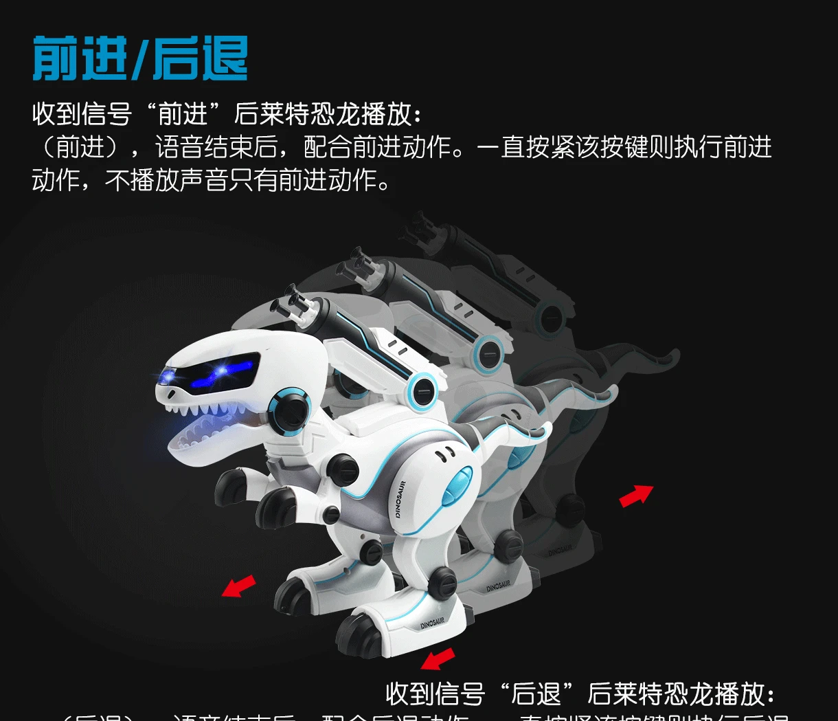 CHILDREN'S Toy GIRL'S And BOY'S Model Remote Control Smart Machine Dragon Charge Electric Dinosaur Will Walk Talk Singing Dancin