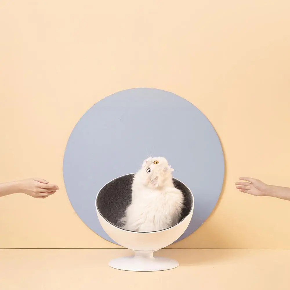 Xiaomi Mijia Cat Boss Cat Nest вращающийся интерактивный кот Кровать волокнистая подкладка простое и красивое удобное гнездо для кошки Boss