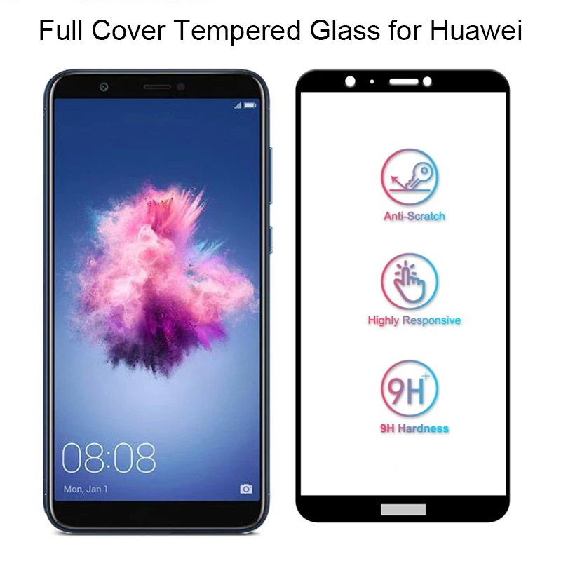 Цветное стекло 2.5D с полным покрытием для Huawei P Smart пленка экрана Nova 3E 2i 2S 2 Lite 9H на 3i 3