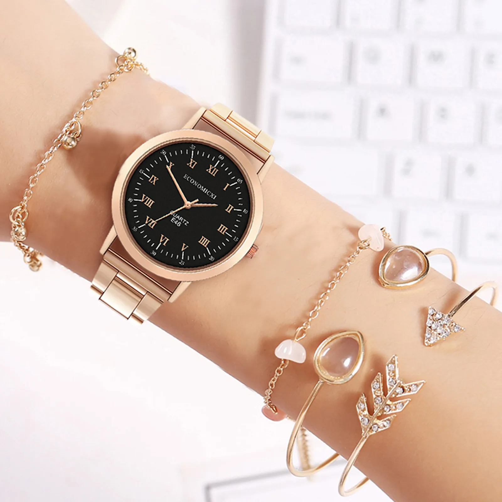 Luxury Women Watch Bracelet Gemstone Bells And Stars Watch For Women Relogio Clock Female Horloge Zegarek Damski Montre Femme afbeelding