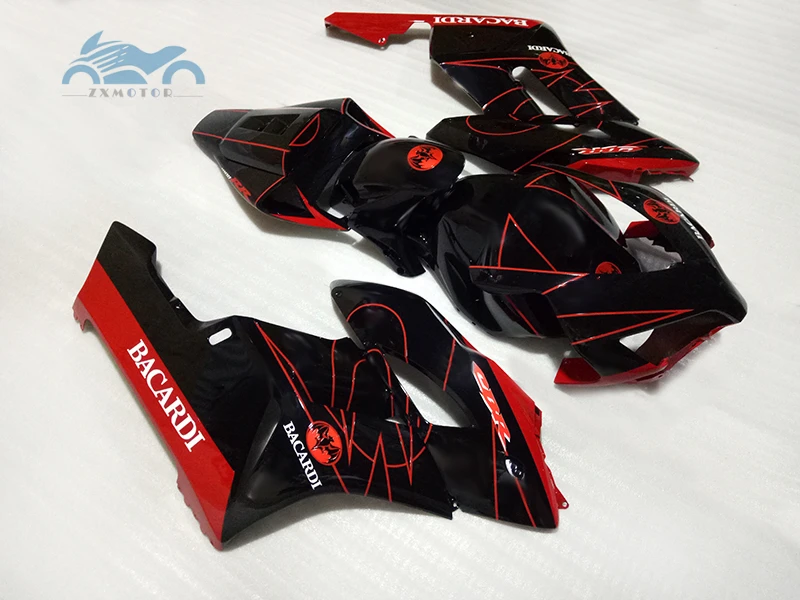 Высококачественный Комплект обтекателя впрыска, пригодный для Honda CBR1000RR 2004 2005 CBR 1000RR 04 05 Красный Черный Пластиковый обтекатель комплекты кузова KR03