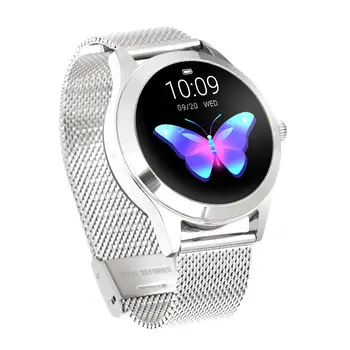 

KW10 Ladies Fashion Heart Rate Monitoring Sports Step Sleep Quality Monitoring Flip Wrist Bright Waterproof Smart Bracelet