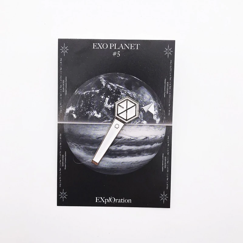 1 шт. KPOP EXO PLANET Concert Pins металлическая брошь BAEKHYUN CHEN SEHUN значки для сумки, галстука, ювелирные изделия, одежда, Символьные броши, аксессуары