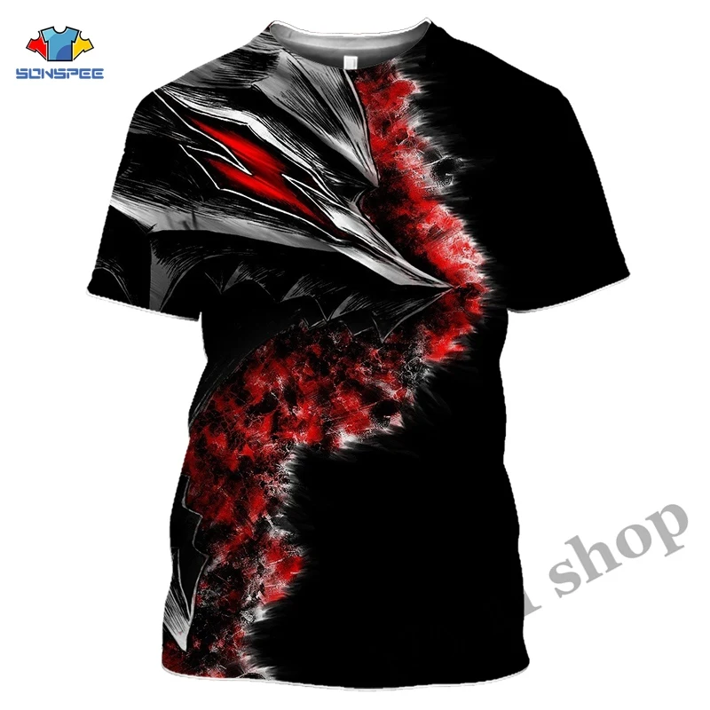 Comics Berserker T shirt Men 3D Print Horror T-Shirts Women Summer Tshirt Harajuku Anime Knight Tee Tops Harajuku Short Sleeve (14)