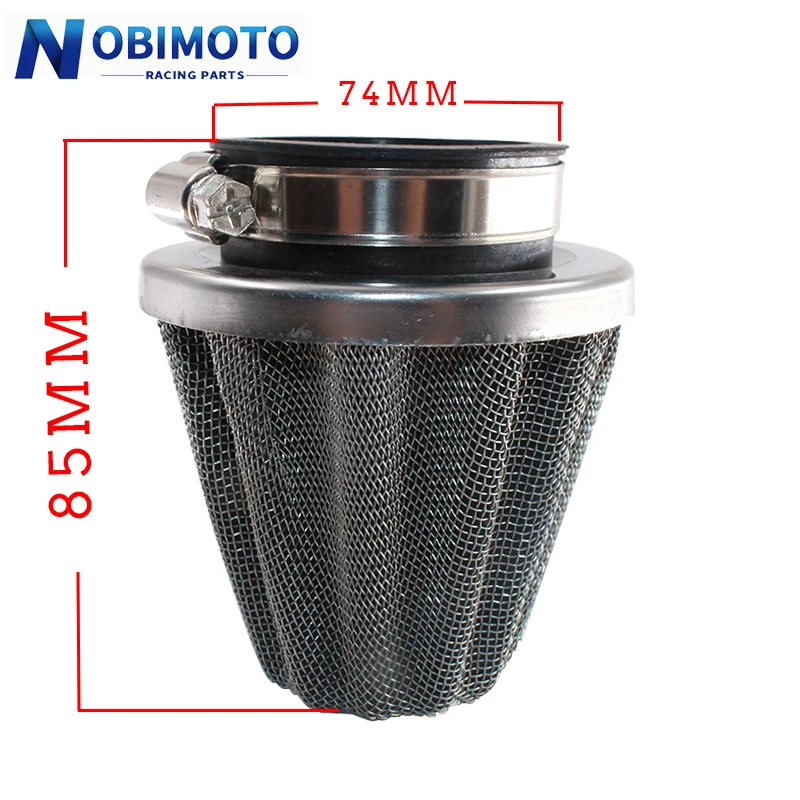 NOBIMOTO Air Filter Mushroom Head 35 38 42 45 48-52 58 MM Motorcycle Cleaner For Honda Kawasaki Yamaha Scooter KL-005 | Автомобили и