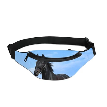 

VEEVANV 2020 Fashion Horse Animal Men Waist Bag Women Waist Packs Banana Belt Bags Male Waterproof Fanny Packs Phone Waist Pouch