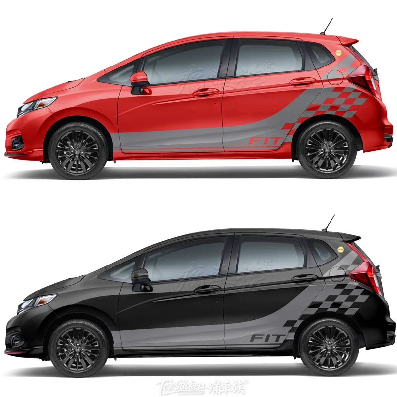 Автомобильные наклейки для Honda GK5 JAZZ FIT автомобильные с цветами модифицированные