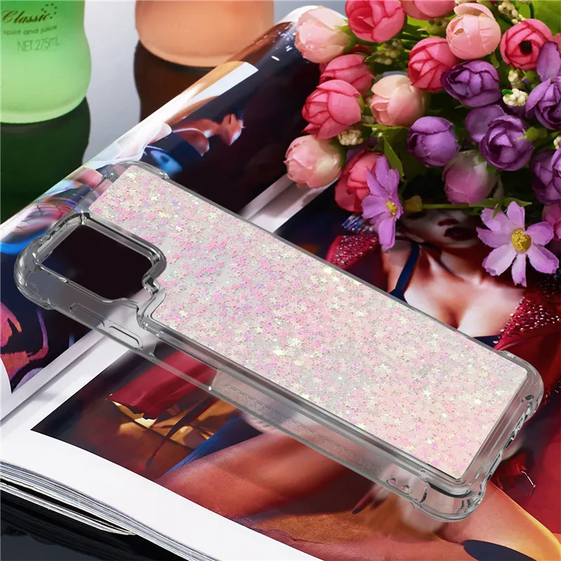 cute samsung phone case Dành Cho Samsung Galaxy Samsung Galaxy A12 SM-A125F Ốp Lưng Quicksand Lấp Lánh Chất Lỏng Dành Cho Samsung A12 12 Nacho A127F Ốp Điện Thoại Bảo Vệ bao Da kawaii samsung phone cases