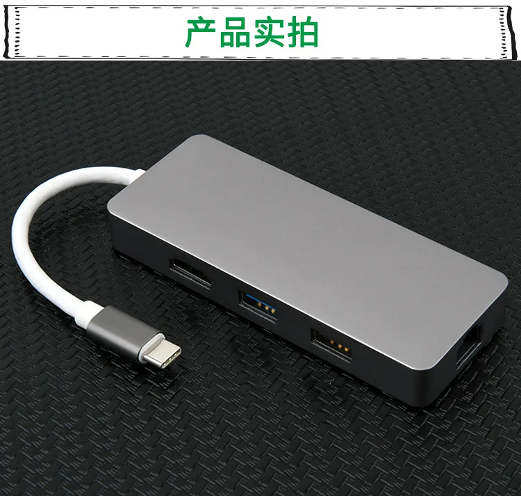 FFactory прямая TYPE-C к HDMI 100 м Сетевая карта TYPE-C кард-ридер концентратор 7 в 1 док-станции