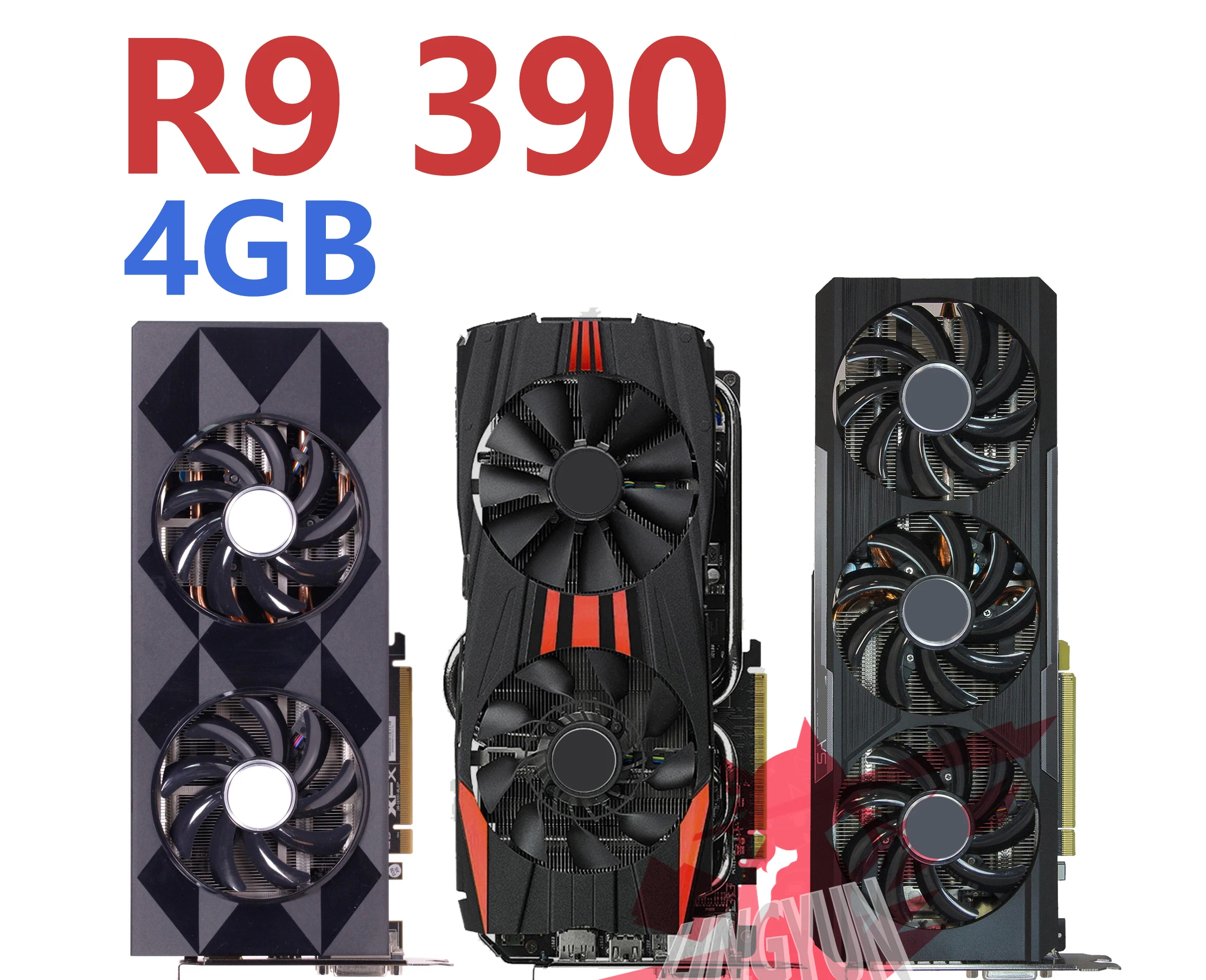 Видеокарты для AMD R9 390 4 Гб видеокарты Radeon R9390 GPU Настольная компьютерная карта