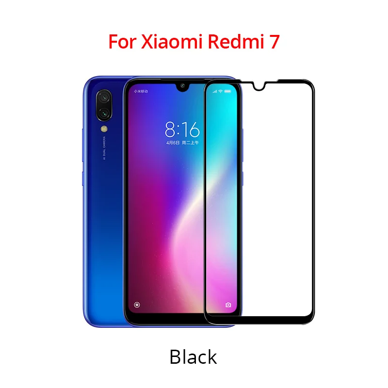 PZOZ для Xiao mi Red mi Note 7 8 K20 7A mi Note 10 CC9e Pro A3 9 mi 9 Защитная пленка для экрана полное покрытие защитная пленка из закаленного стекла - Цвет: Redmi 7