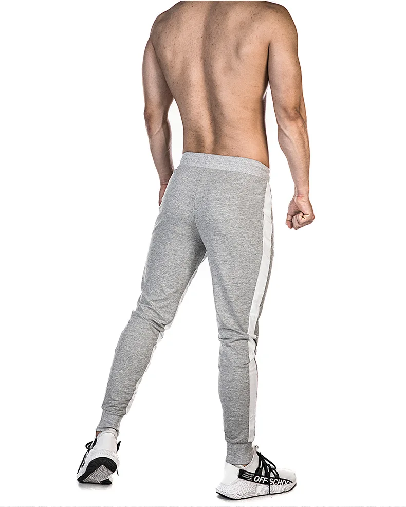 Мышцы Фитнес собаки спорт Европа и Америка pin tiao Slim Fit Брюки Мужчины Бег тренировка Мода