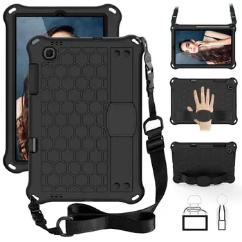 

Case for Samsung Tab S6 lite 10.4 hand-held Shock Proof EVA full body Handle stand cover for Samsung SM-P610 SM-P615 P610+ Strap