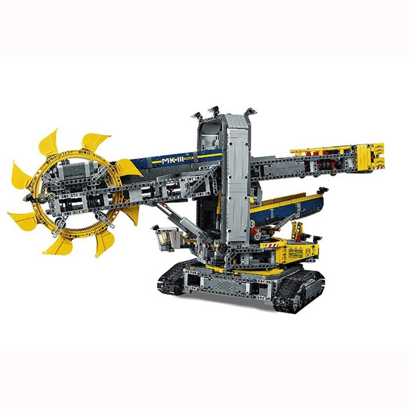 DHL 20015 90015 3929 шт технический экскаватор с ковшовым колесом электрические строительные блоки 42055 Кирпичи Игрушки