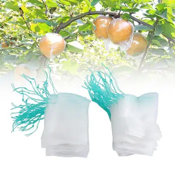 

100Pcs Fruit Protection Bags For Vegetable Grapes Mesh Bag Against Insect Pouch Waterproof Pest Control Anti-Bird Garden