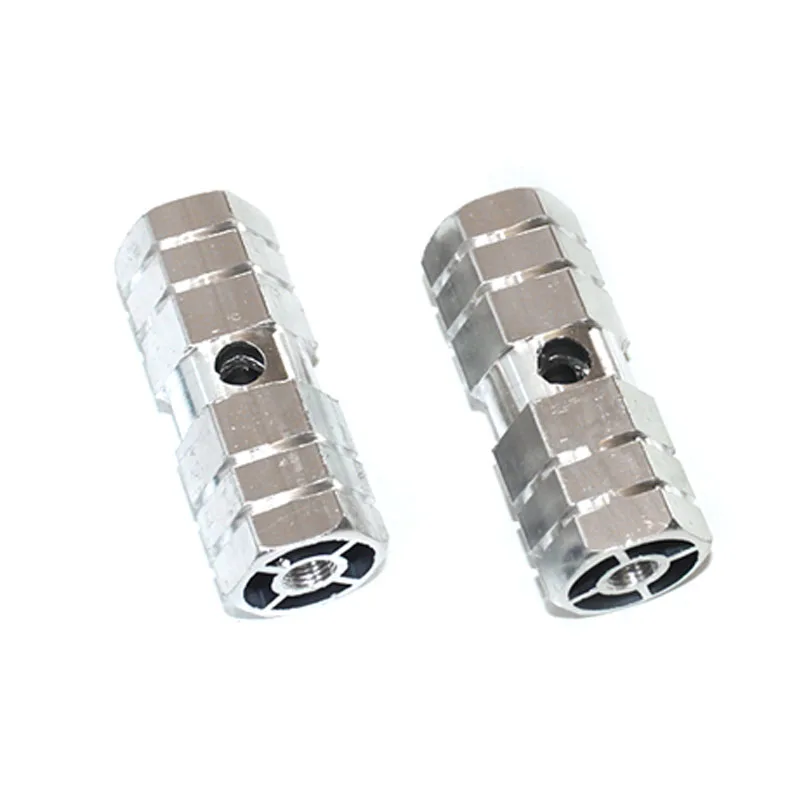 1 Pair Bike Rear Axle Pedals Pegs Hexagonal Aluminum Alloy Non Slip Universal Bicycle Axle Pedals Bicycle Accessories