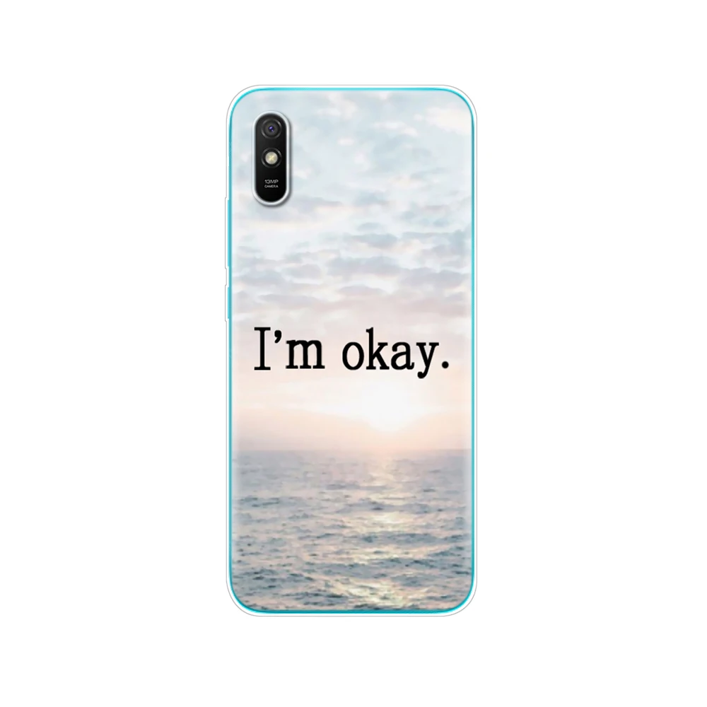 For xiaomi redmi 9A back Case Silicon Back Cover Phone Cases For redmi 9A Soft Case 6.53 inch funds etui bumper coque Cat Flower best phone cases for xiaomi Cases For Xiaomi